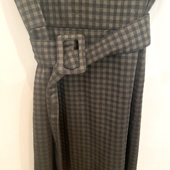 ZARA Green and Black Plaid Dress - Size Small - Picture 4 of 5